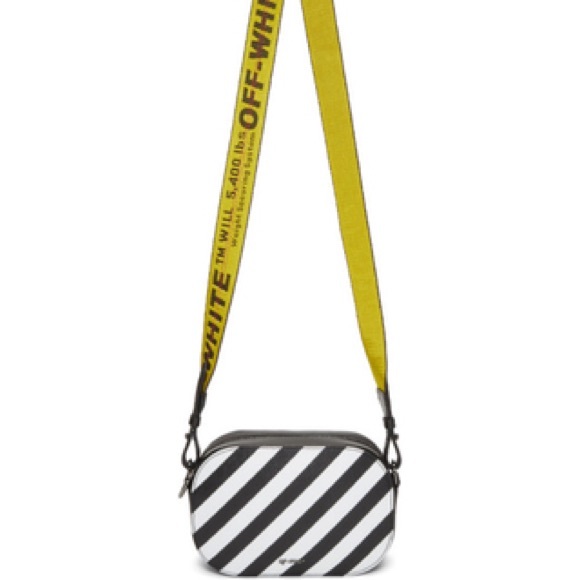 Off White Black & White striped camera bag - Picture 1 of 8